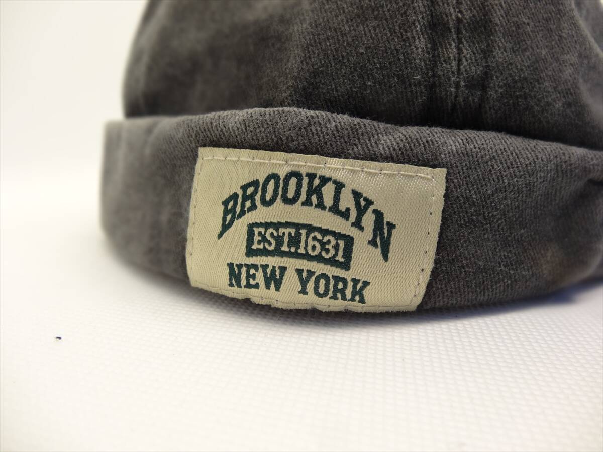 ★送料無料! BROOKLYN NEWYORK ダメージ仕上げフィッシャーマンキャップ NAVY フリーサイズ★_画像6