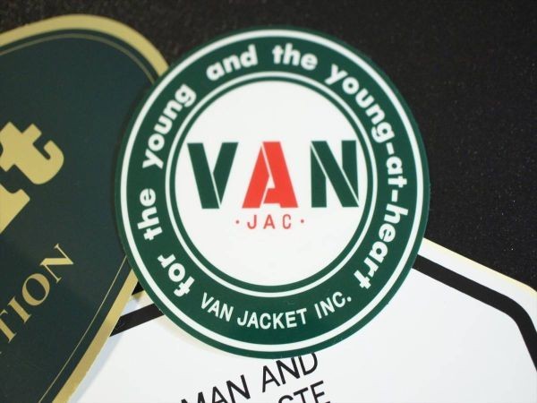 ★送料無料!! VAN JAC ヴァンヂャケット VANコレクターコレクションステッカー IVYグリーン系タイプ三枚セット★の画像2