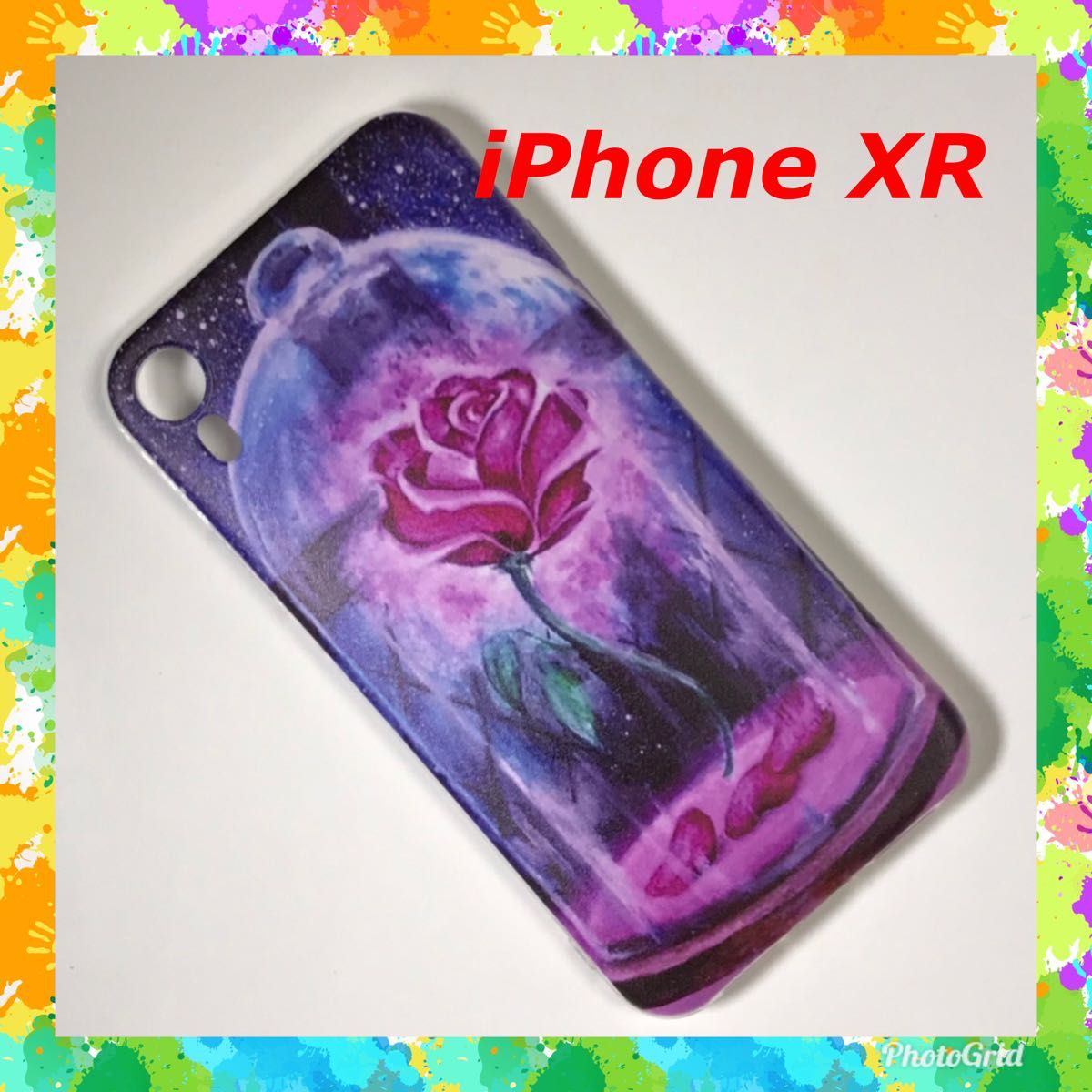 iPhoneXR（アイフォン）ケース　美女と野獣　ディズニー　バラ薔薇　素敵