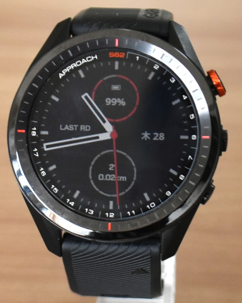 [ работа средний ] Golf часы Garmin GARMIN Approach S62 Black GPS спорт часы смарт-часы сенсорный экран наручные часы 