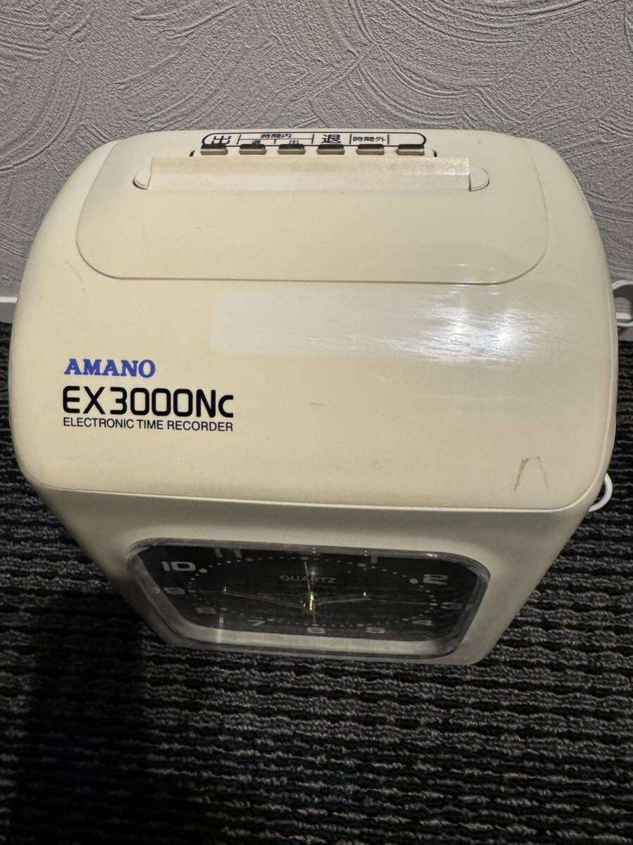 送料無料 AMANO アマノ タイムレコーダー 本体 EX3000Nc タイムカード 在宅勤務 オフィス用品 の画像2