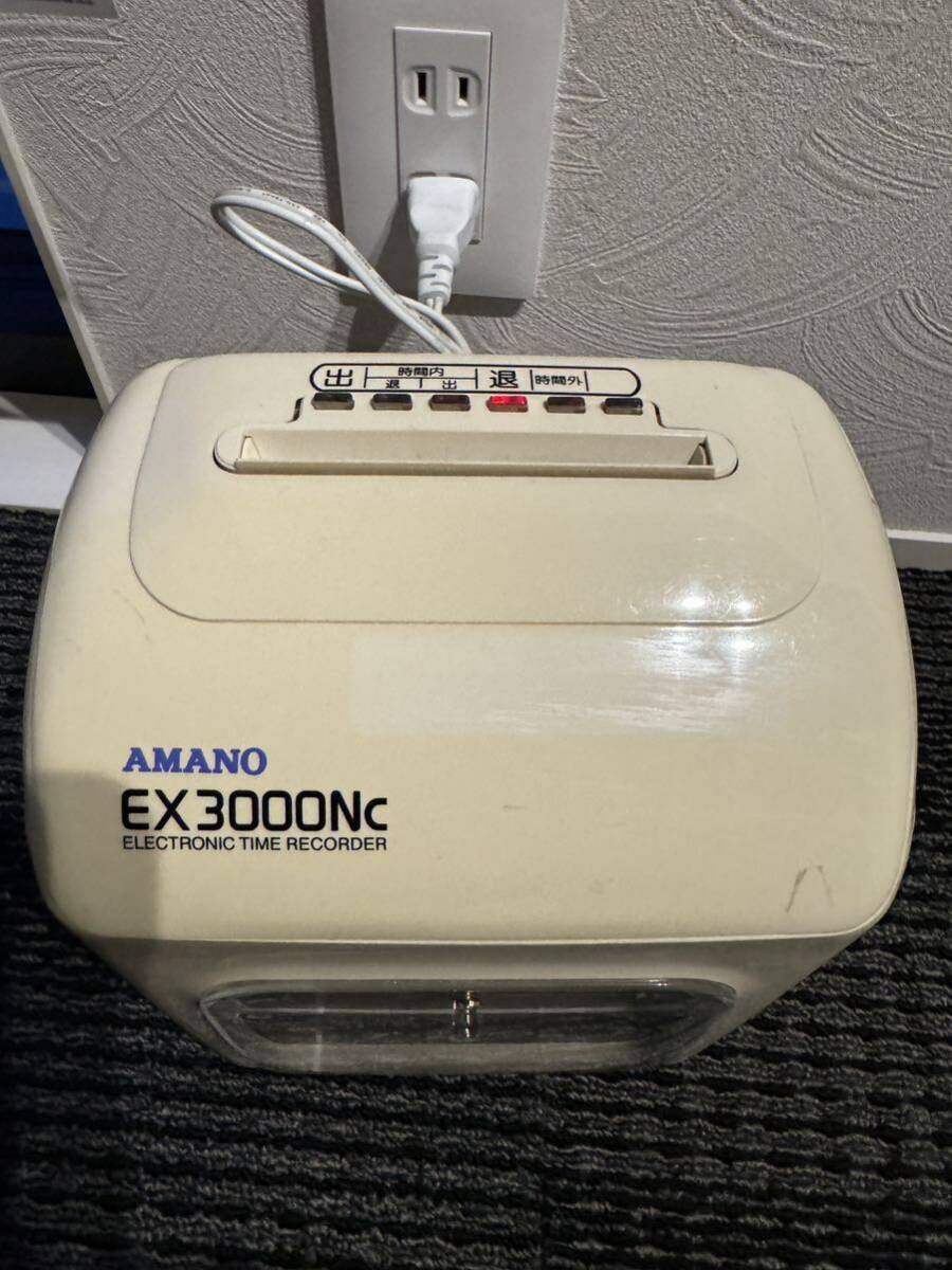 送料無料 AMANO アマノ タイムレコーダー 本体 EX3000Nc タイムカード 在宅勤務 オフィス用品 の画像3
