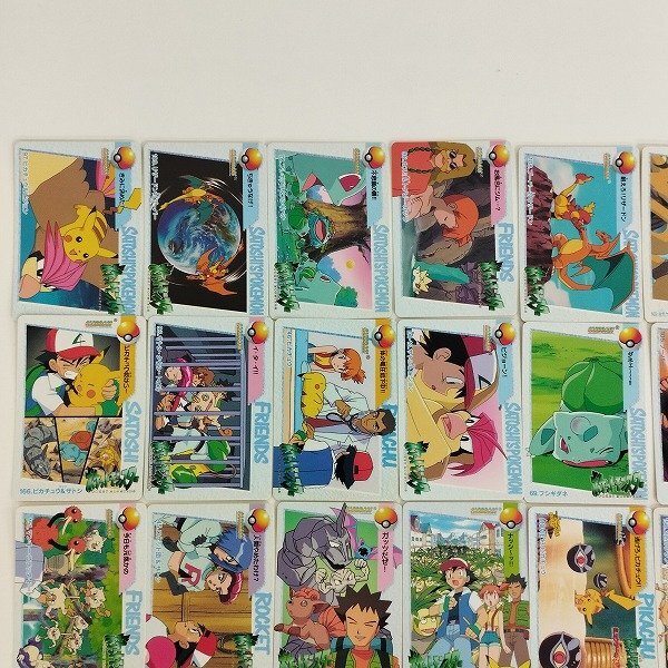 sC694q [当時物] バンダイ カードダス ポケットモンスター アニメコレクション ノーマルカードまとめ 計50枚_画像3