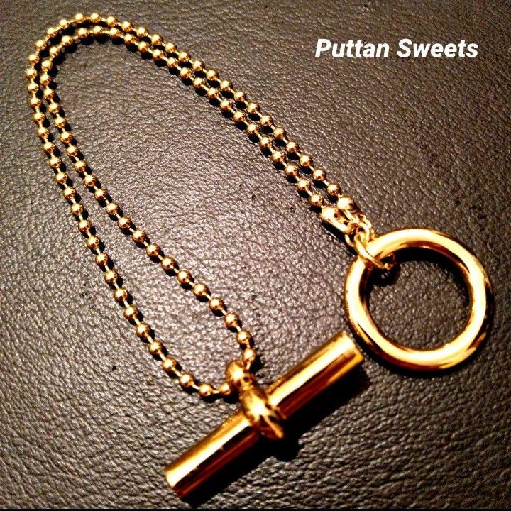 【Puttan Sweets】ツインボールチェーンブレスレット401ゴールド
