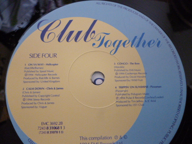 VA - Club Together 2枚組 名曲HIT HOUSE CLASSIC収録 Roger Sanchez / Sabrina Johnston / Blur / The Boss / Pizzaman 収録_画像7