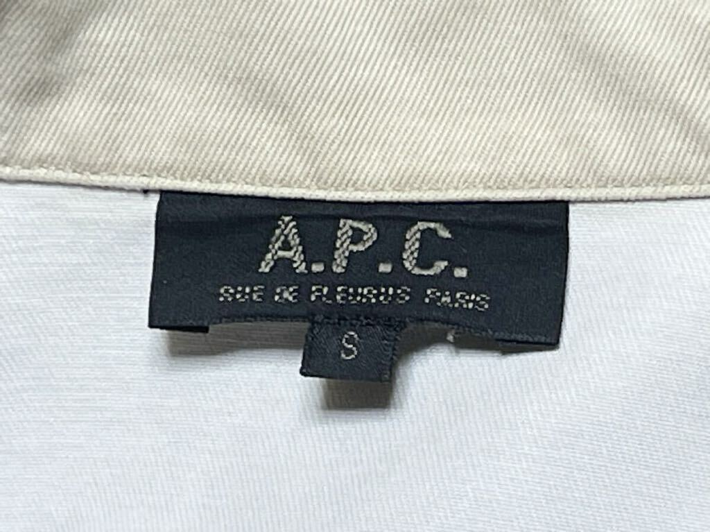 【A.P.C.】アーペーセー 半袖 迷彩シャツ サンド サイズS ミリタリー_画像6