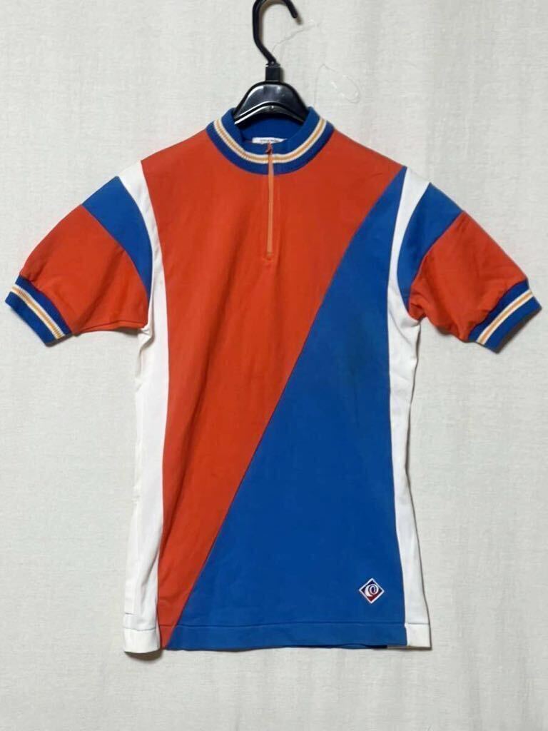 【70s 80s PEARL IZUMI】パールイズミ サイクリングジャージ シャツ 半袖 サイズL ビンテージ 日本製 vintage_画像2