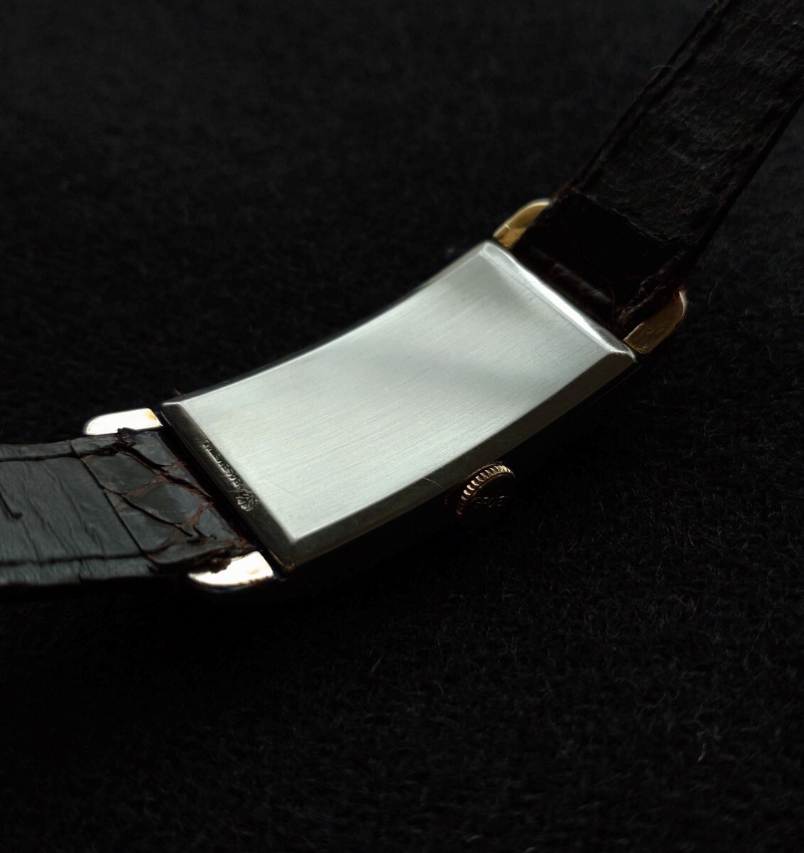 極上品 グリュエン GRUEN アンティーク 腕時計 手巻き ロングケース カーベックス アールデコ 現状の画像3