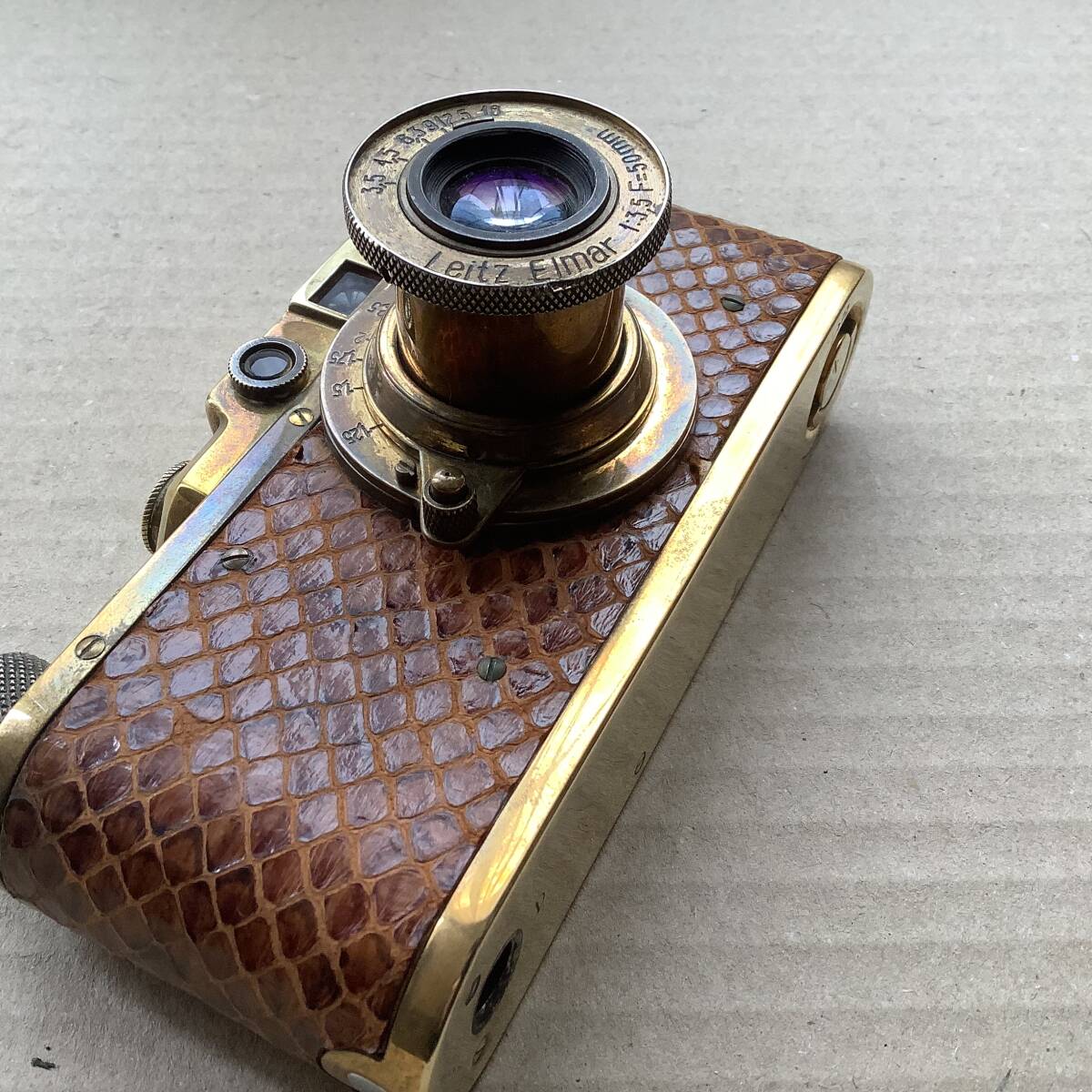  fake? Leica range finder bar nak gold color antique film camera retro Vintage junk 