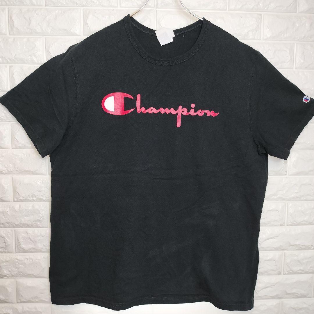 B780【Champion】半袖Tシャツ【メンズ2XL】ブラック