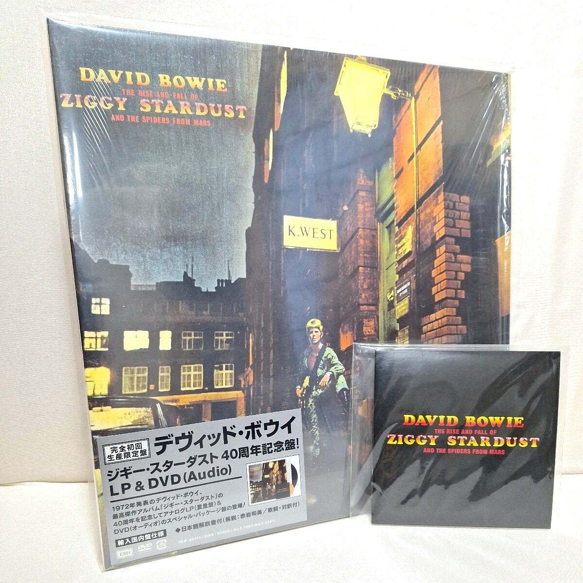 美品 デヴィッド・ボウイ/ ジギー・スターダスト 40周年記念盤！ LP&DVD(Audio) _画像1