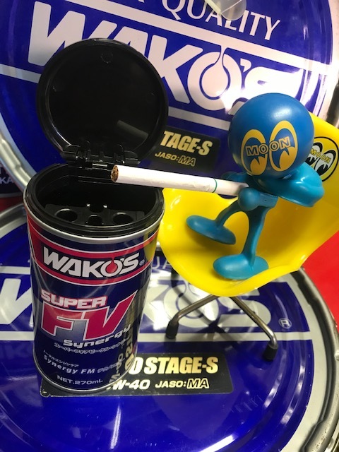 第5弾 WAKOS FV缶 灰皿 ハンドメイド品 →100均 ワコーズ ユノカル７６ STP ムーンアイズ リサイクル品の画像1