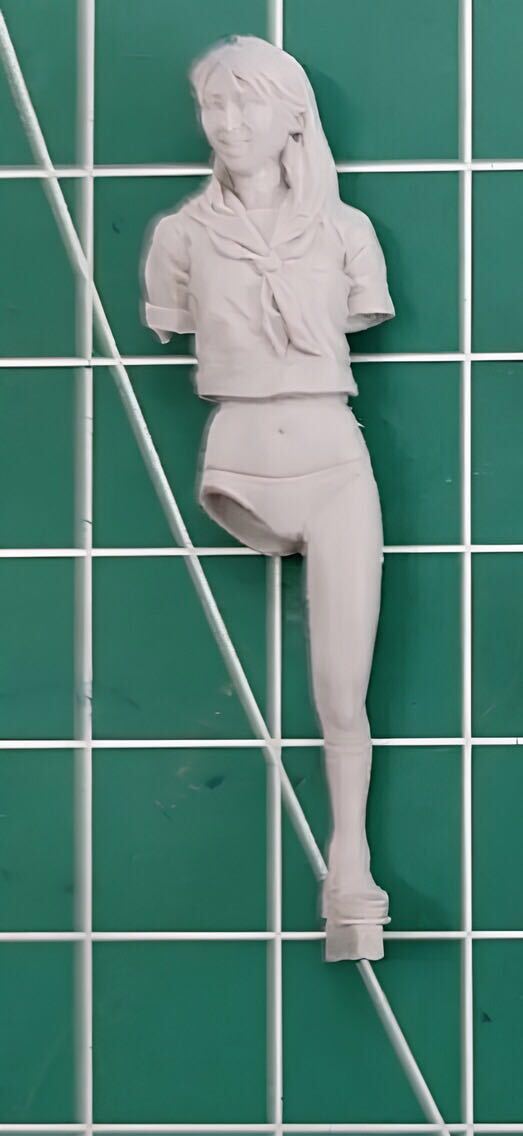 ガレージキット 未塗装 1/35スケール 女子高生フィギュア 女性フィギュア デッサンドールの画像4