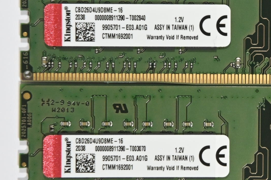 動作保証★メモリー PC4-21300 DDR4-2666 32GB(16GBx2)Kingston エラー無★027の画像3
