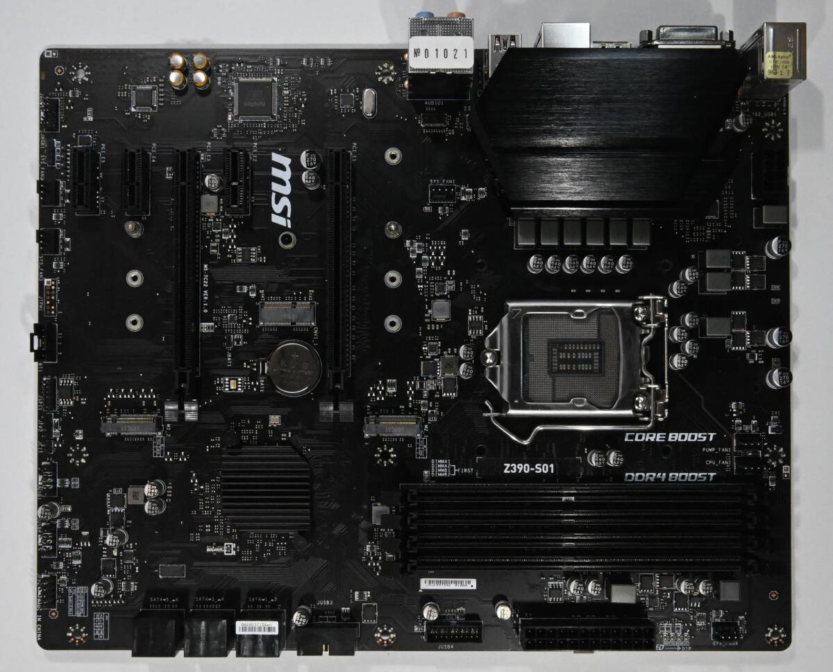 動作保証★マザーボード ATX MSI Z390-S01 LGA1151 付属品付★021の画像2