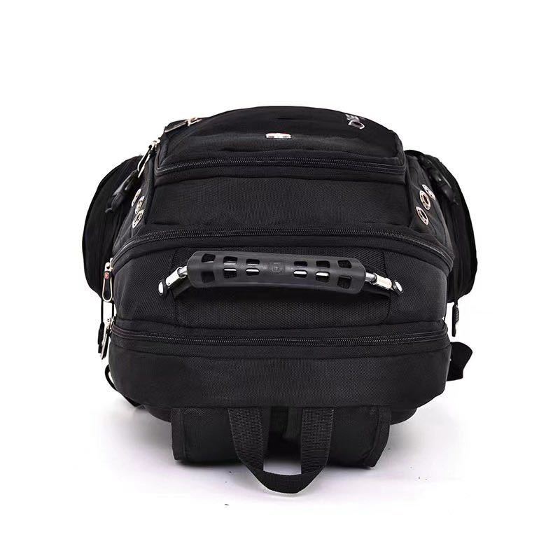 ◆新品 SwissGear リュックサック デイパック メンズ バッグ 多機能 鞄 男女兼用 大容量 防水性 高品質 軽量 カバン 通学 ブラックの画像4