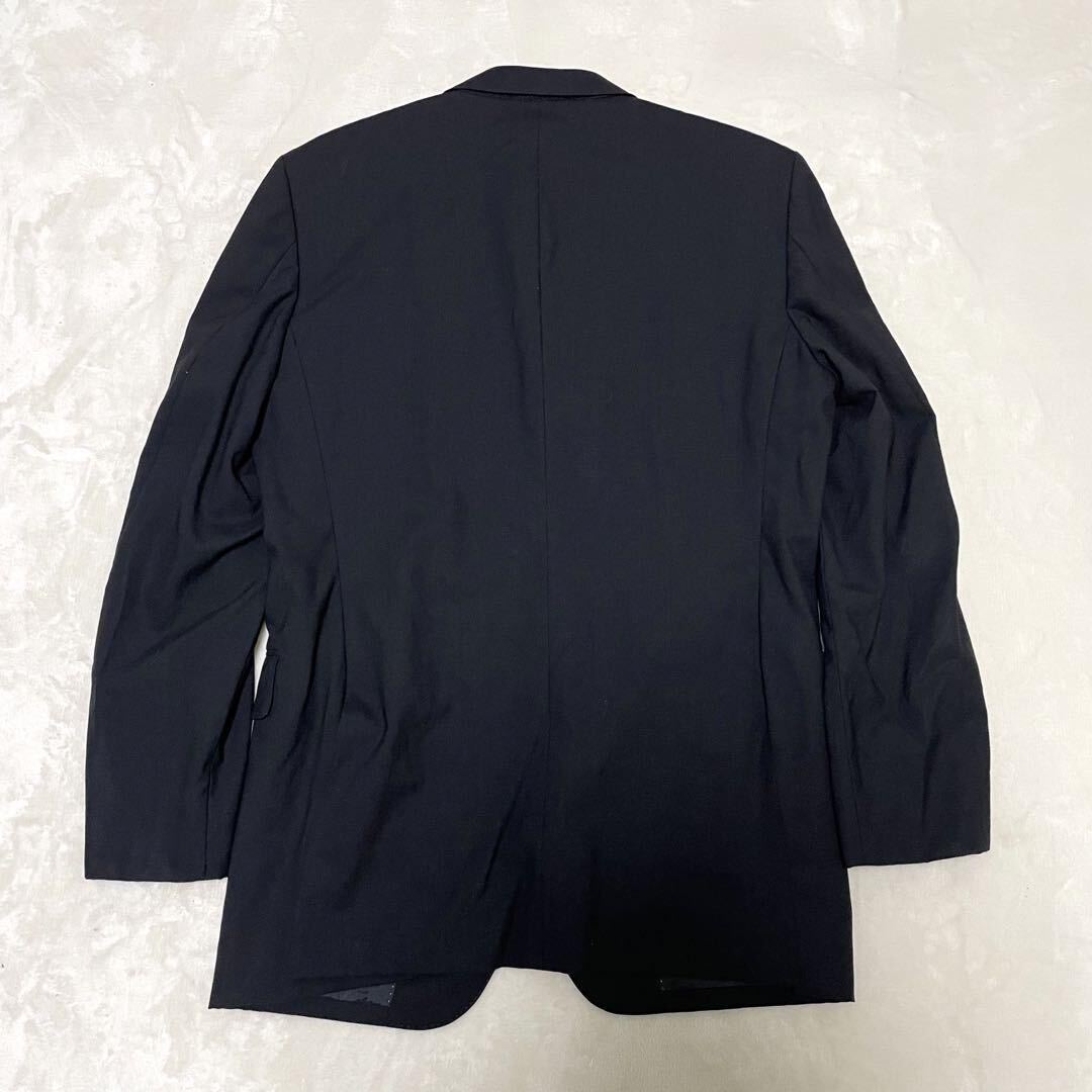１円 美品 バーバリー ブラックレーベル Burberry Black Label スーツ スーパー100S メンズ ジャケット ブラック ウール L 羊毛_画像3