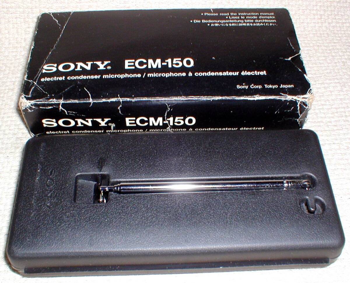 SONY ECM-150 φ8.5mm Micro Electric Condenser Microphone 綺麗！ ソニー 超小型 コンデンサーマイク 卓上スタンド付き 送料390円の画像10