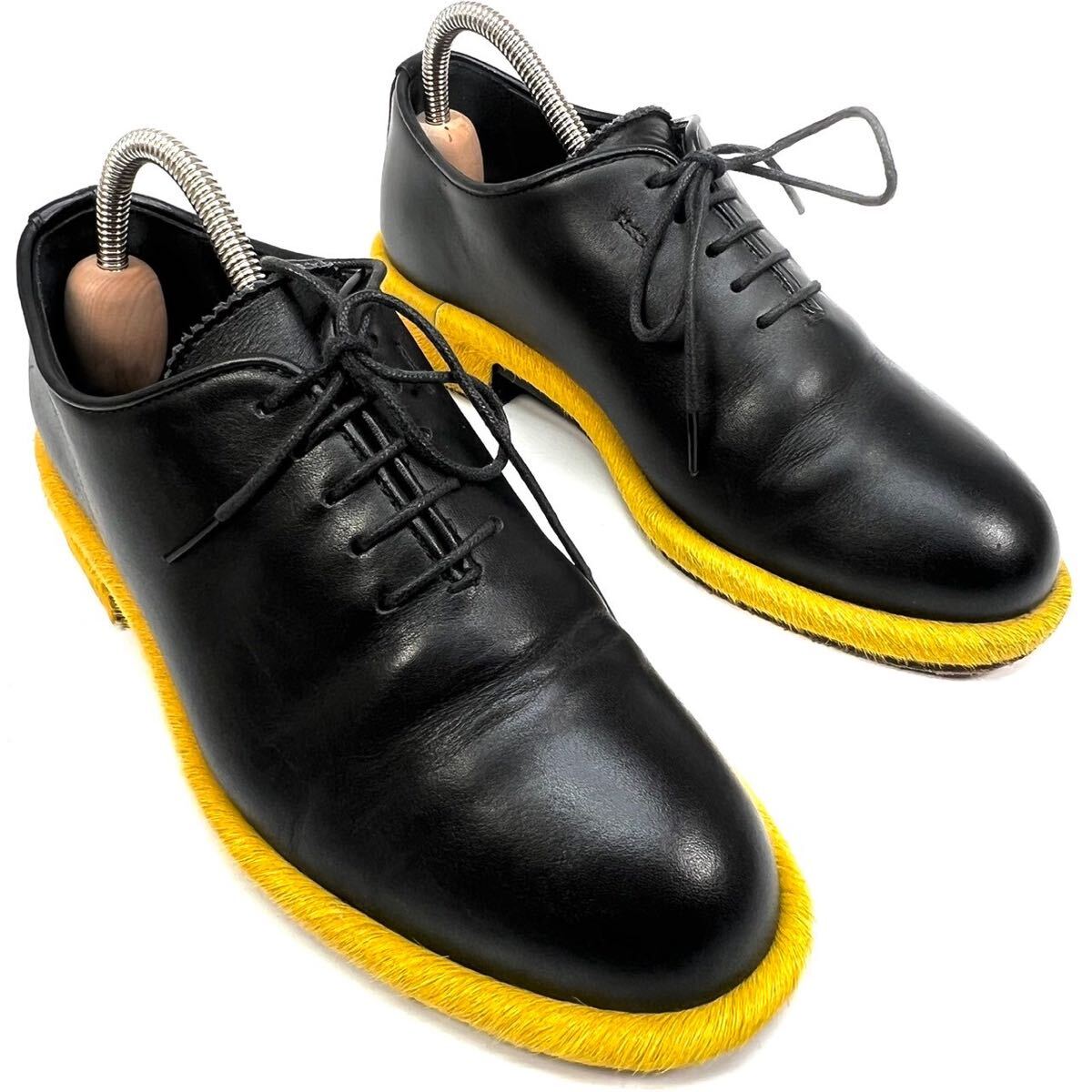 Hender Scheme エンダースキーマ 革靴 ハラコ レザー ブラック Hender Scheme エンダースキーマ 革靴 ハラコ レザー ブラック