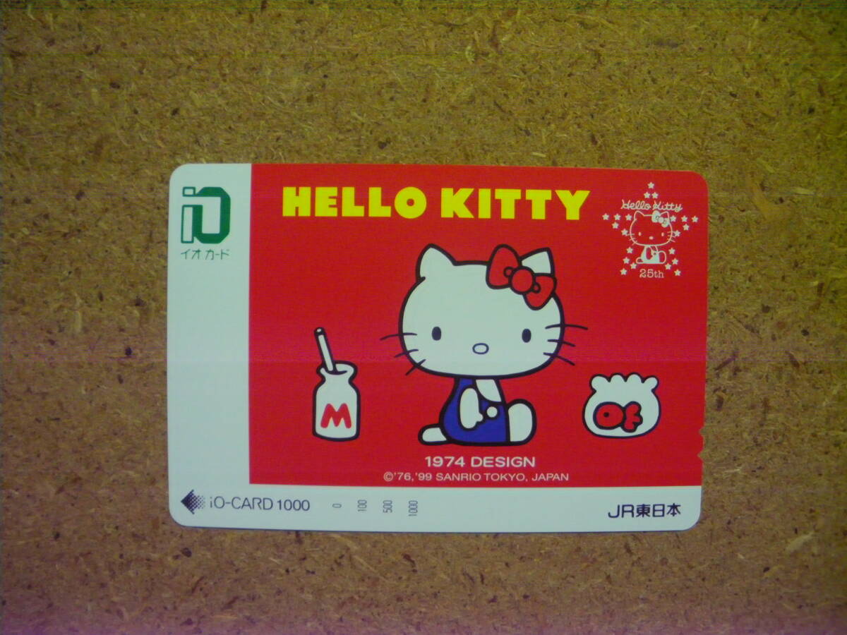 char*9908 Hello Kitty 1974 дизайн не использовался 1000 иен io-card 