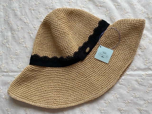 TOCCA Tocca полная распродажа [PAPER LACE HAT] черный новый товар бирка есть summer шляпа шляпа 