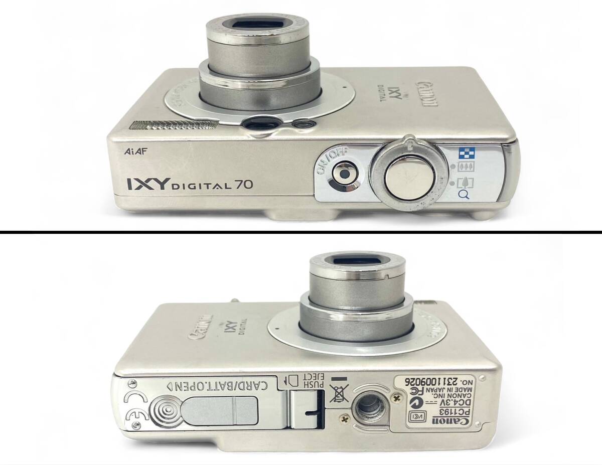 4M2★シャッターOK★ Canon キャノン IXY DIGITAL 70 コンパクトデジタルカメラ (PC1193) シルバーの画像5