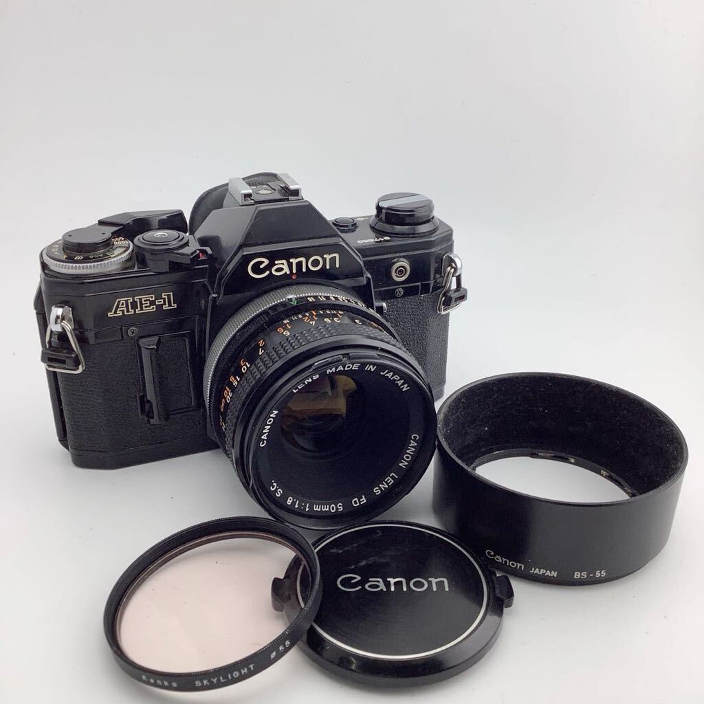 Canon フィルムカメラ AE-1 レンズ付 FD 50㎜ 1:1.8 S.C フィルム カメラ 昭和 レトロ [k8041-y244]の画像1