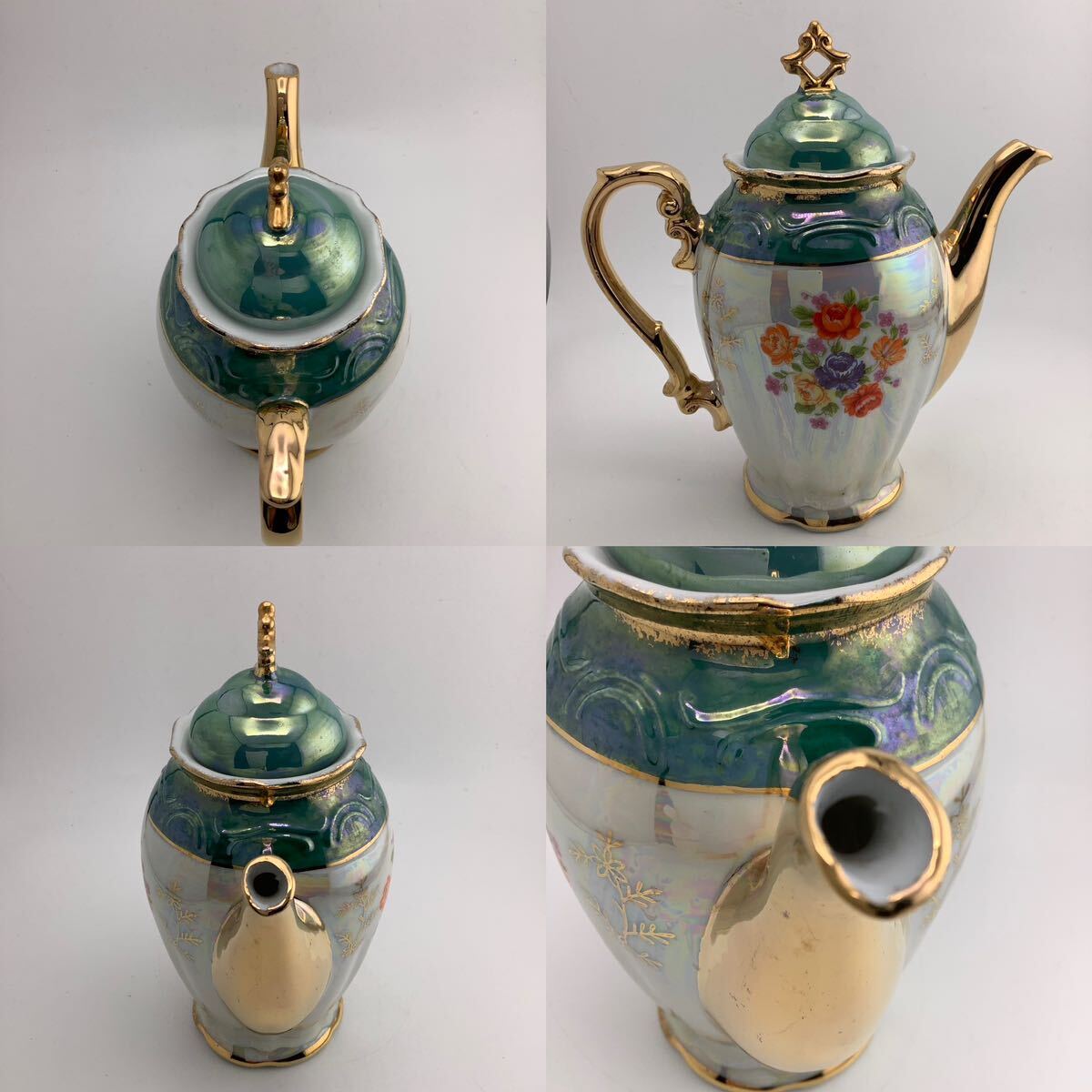 KAKAMU CHINA чай комплект teapot молоко pot сахарница посуда античный Showa Retro коллекция [k8234-y220]