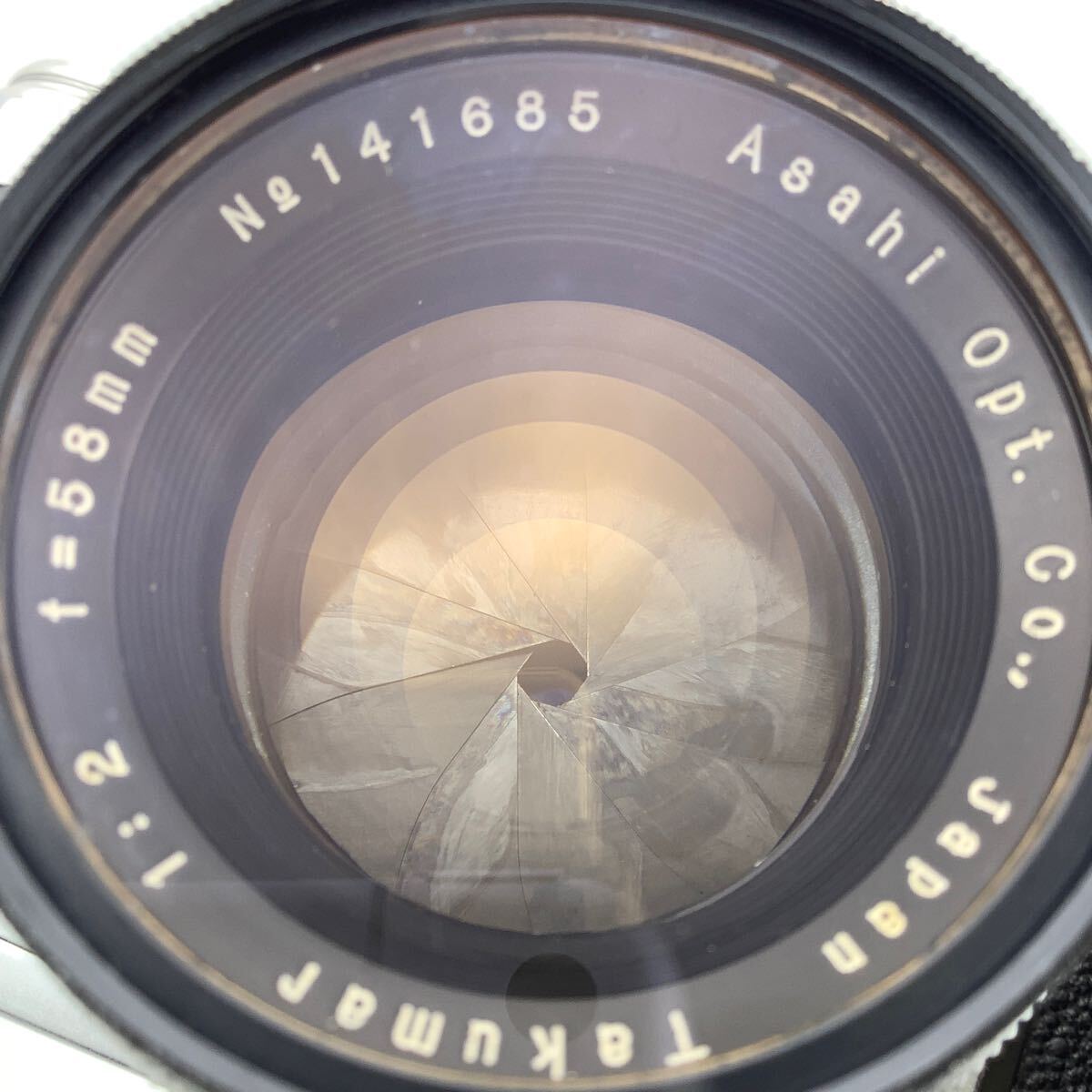 PENTAX ASAHI フィルムカメラ フィルム カメラ (144789) レンズ セット Takumar 1:2 f=58㎜ 141685 Asahi Opt.co 昭和 レトロ [k8303-242]_画像6