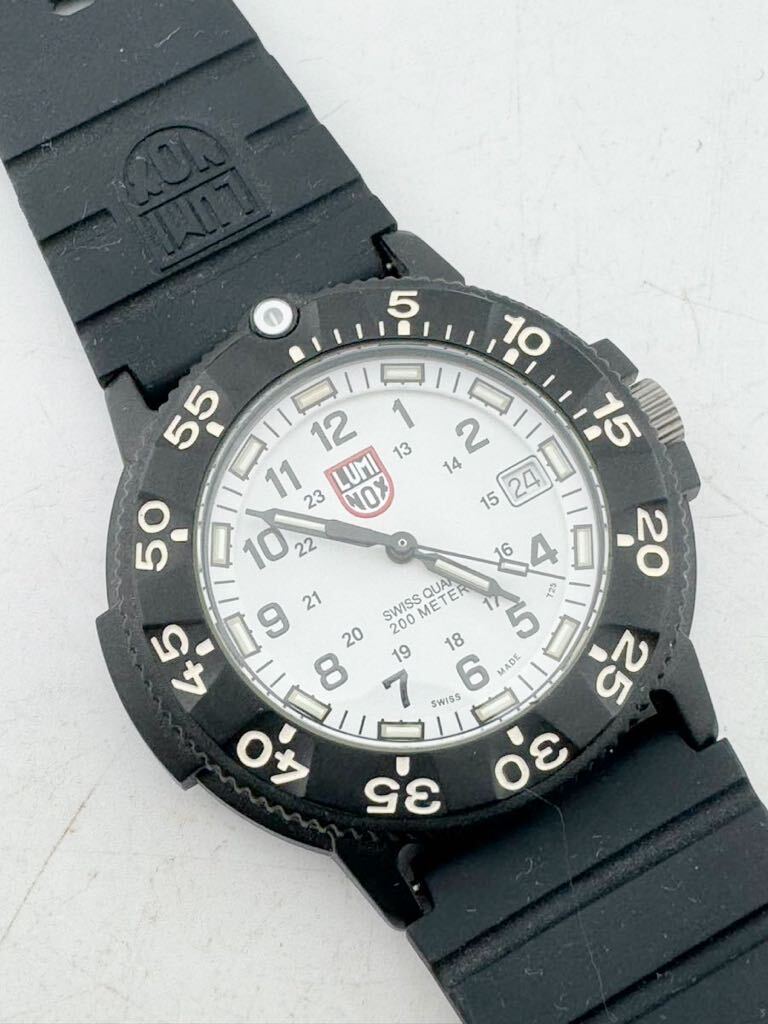 ルミノックス luminox 3000/3900 メンズ 腕時計 クォーツ 文字盤ホワイト ケース付き【k3281】の画像2