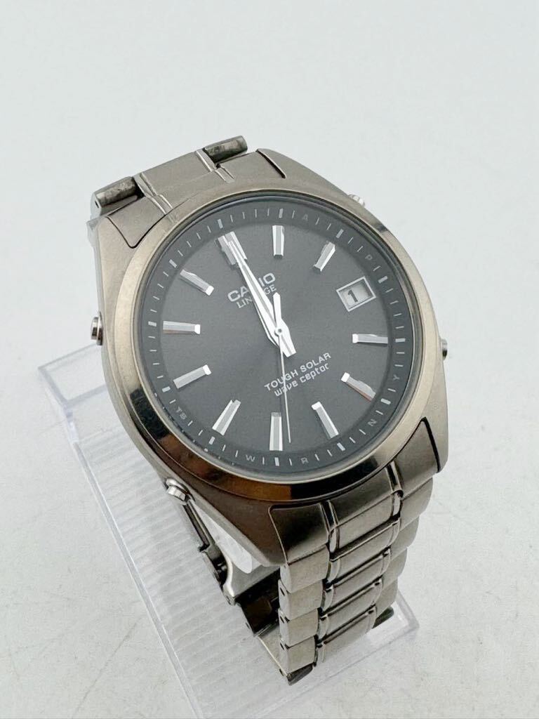 CASIO LINEAGE カシオ リニエージ ソーラー腕時計 アナログ ステンレスLIW-130T【k3333】の画像1
