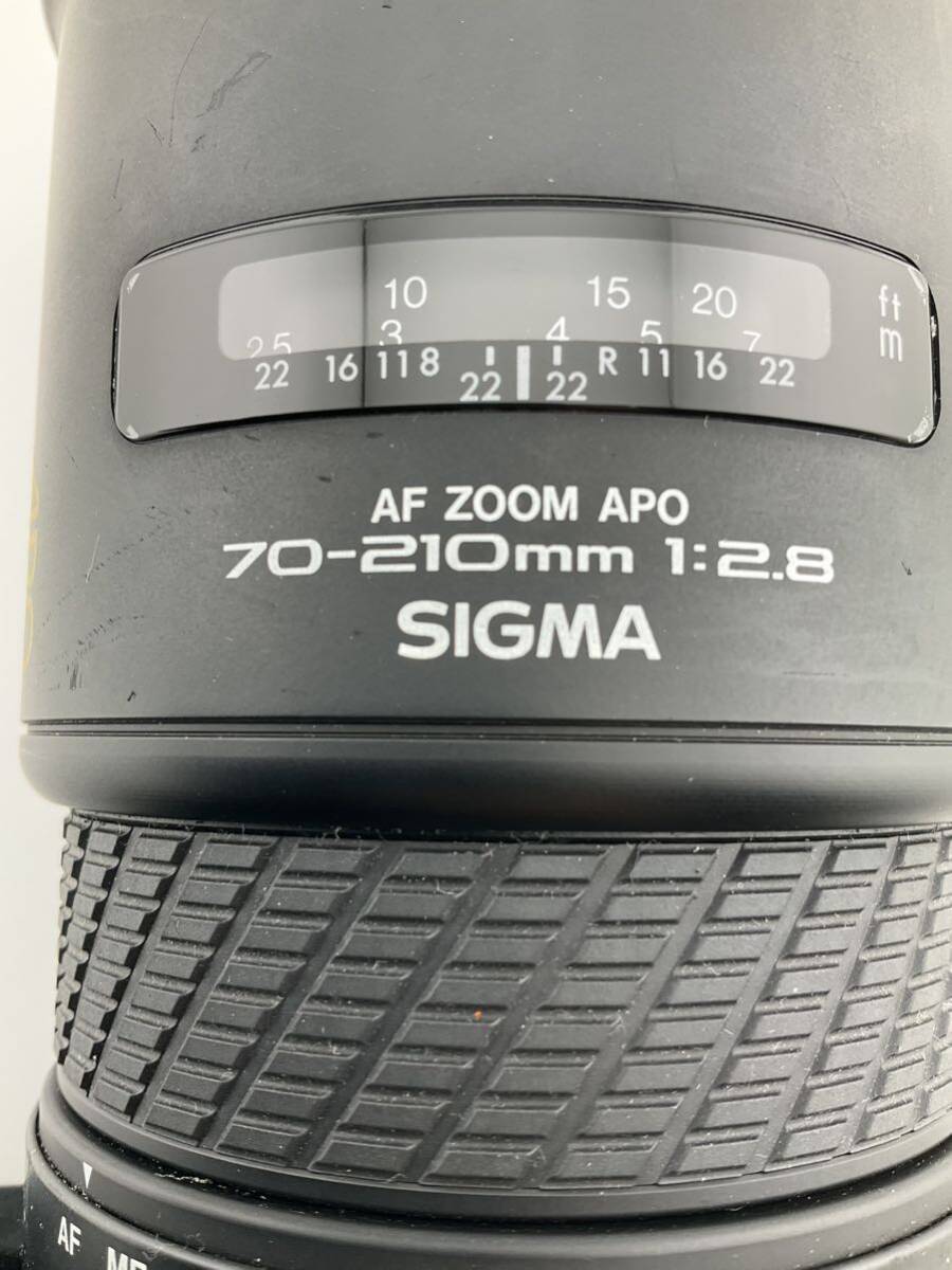 SIGMA シグマ AF 70-210mm F2.8 APOレンズ カメラレンズ 望遠レンズ フィルター カバー ケース付き(k5648-c14)の画像6