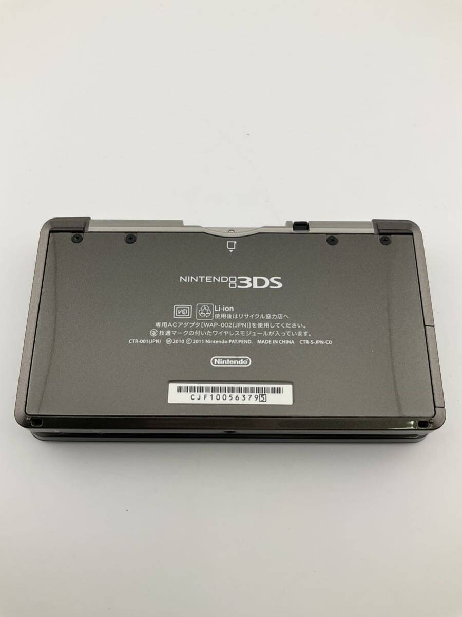 任天堂 Nintendo 3DS 本体 ブラック カセット3枚 北斗の拳 スーパーロボット大戦ARカード6枚 中国仕様ACアダプタ 通電確認済(k5670-y210)_画像4