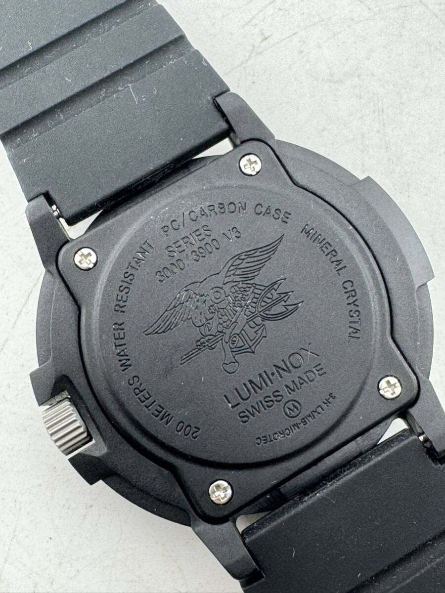 ルミノックス luminox 3000/3900 メンズ 腕時計 クォーツ 文字盤ホワイト ケース付き【k3281】の画像4