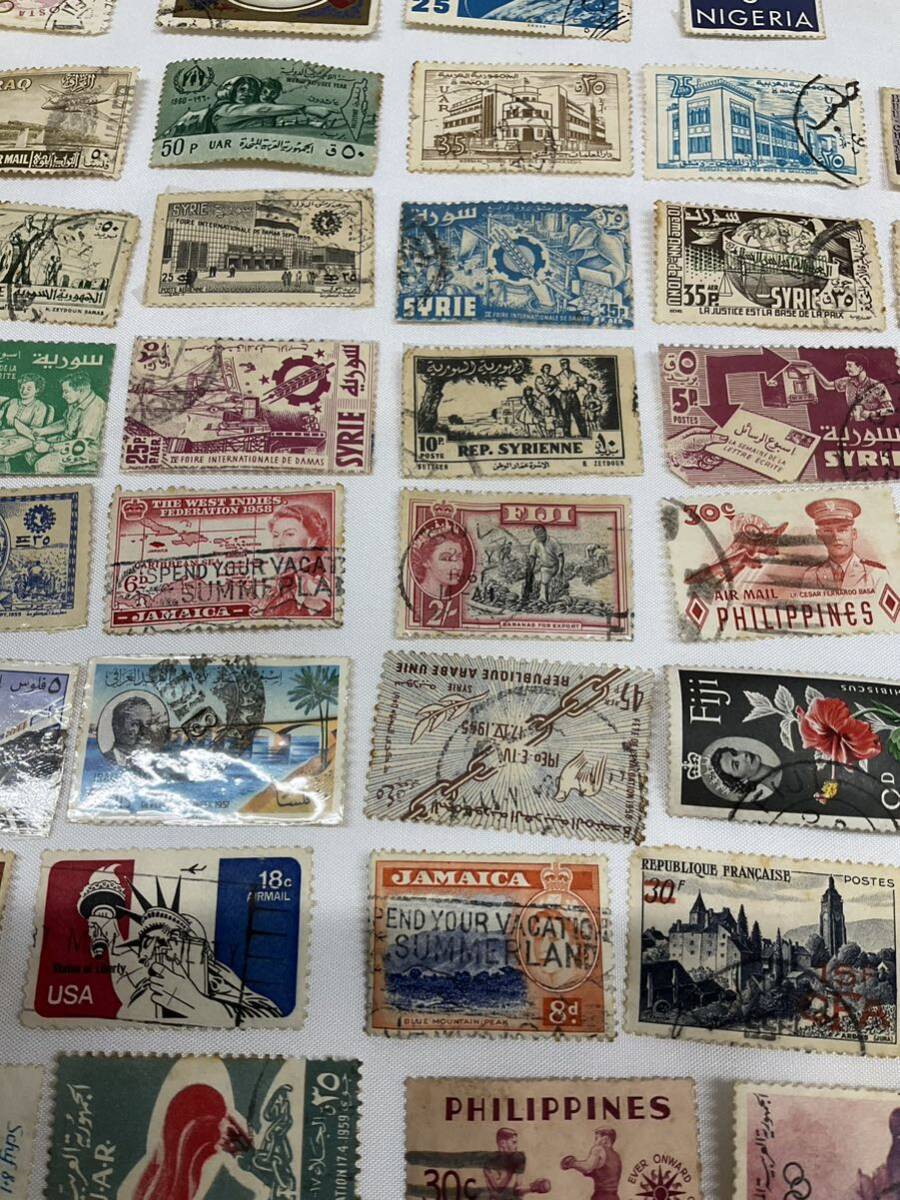  stamp set sale . seal entering foreign stamp abroad rose collection retro collector Philippines Singapore kenia Australia (k5702)