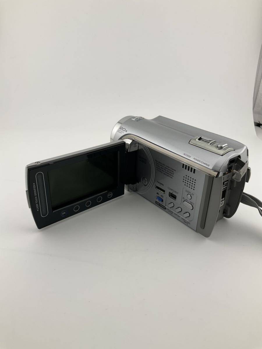 JVCケンウッド ビクター 20× OPTICAL ZOOM Everio GZ-HD300-S シルバー デジタルビデオカメラ バッテリー付き(k5731-n146)_画像3