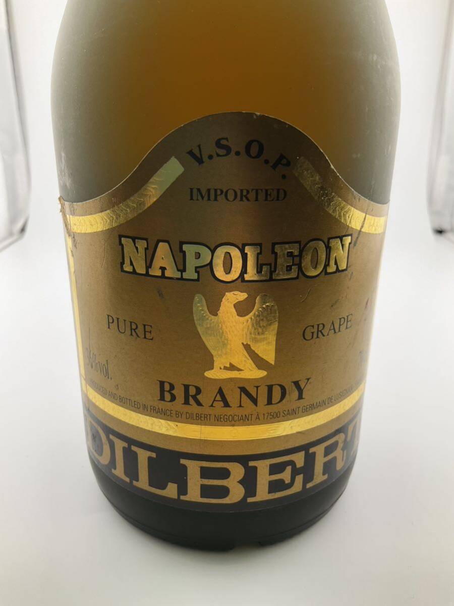 古酒 ディルベル ナポレオン NAPOLEON PURE GRAPE BRANDY DILBERT 36度 700ml 箱無し 未開栓 洋酒 (k5779-y234)の画像5