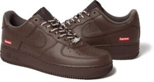 新品 国内 27.5 本物 Supreme Nike Air Force 1 Low BR US9.5 ナイキ エアフォース1 シュプリーム ブラウン Brown CU9225-200_画像1