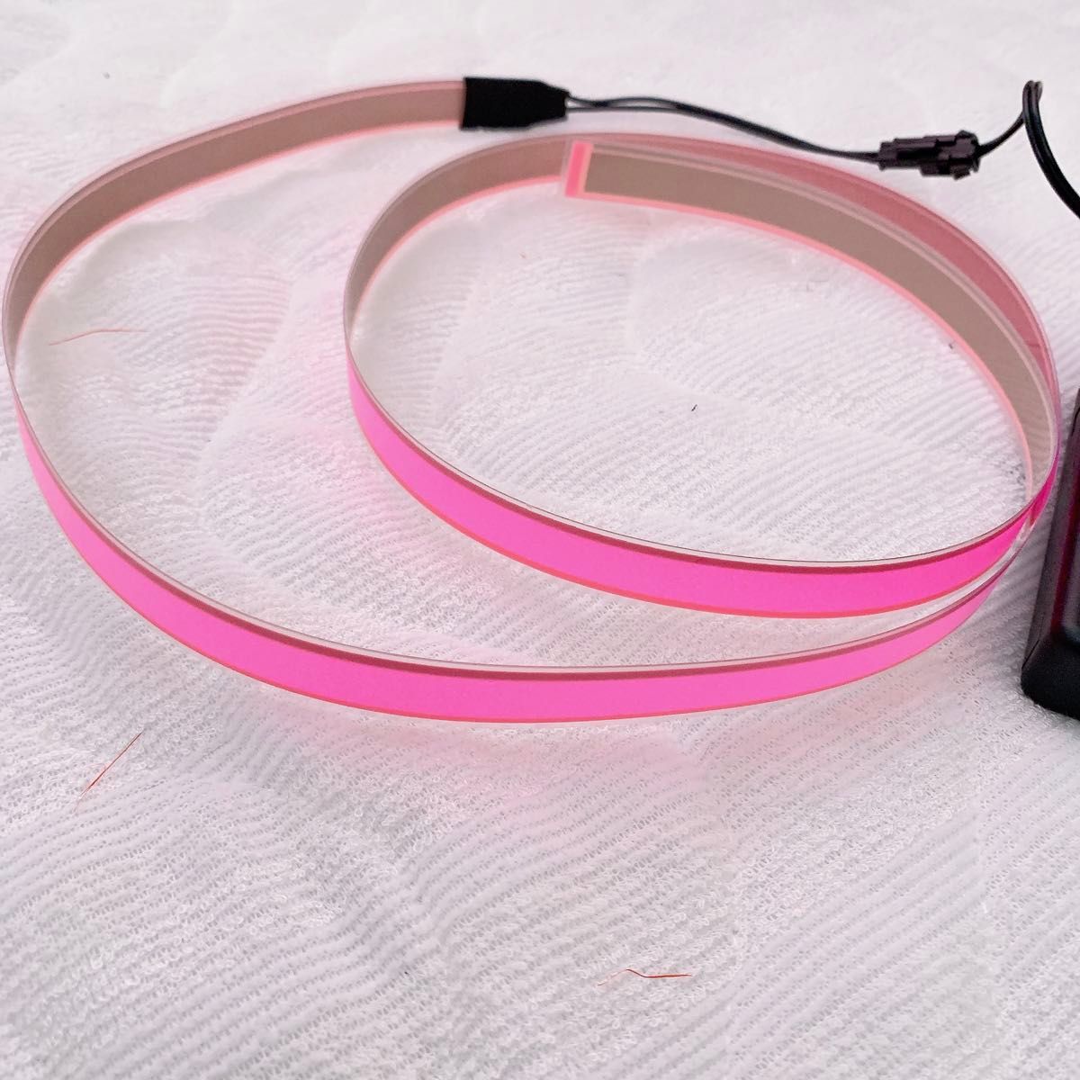 有機EL照明ライト 帯状 リボン型 ELテープ 1×100cm ピンク 極薄 EL 照明 テープタイプ リボンタイプ ピンク