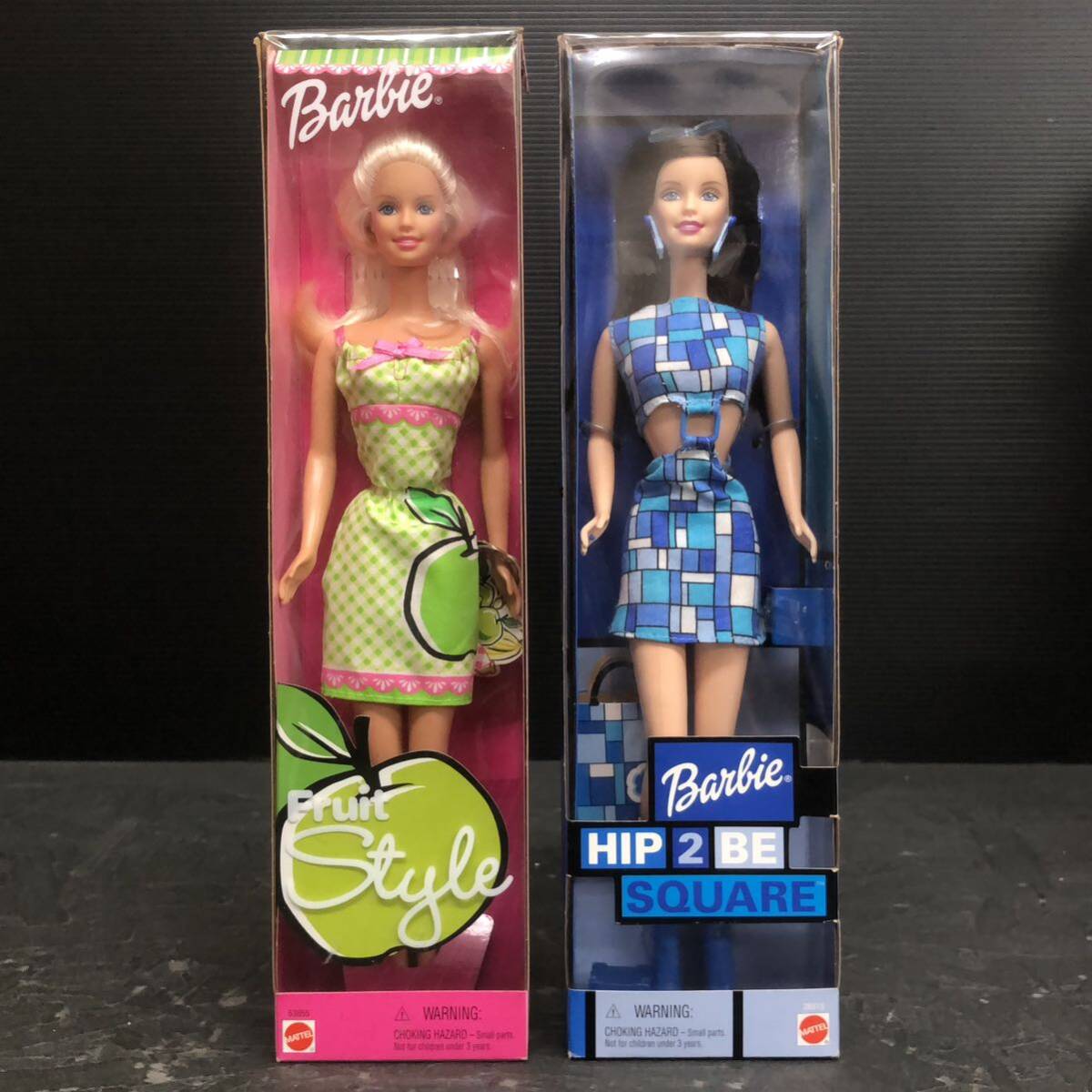 当時物 未使用 2体 バンダイ 海外 輸入品 MATTEL フルーツスタイル Barbie HIP 2 BE SQUARE バービー 人形 マテルの画像7