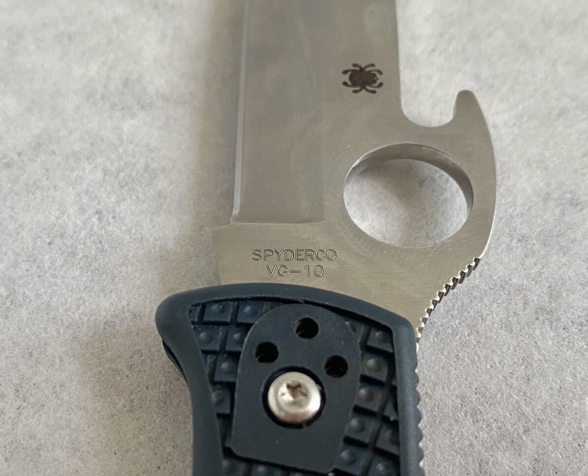 正規品 SPYDERCO スパイダルコ エンデューラ ウェーブ wave VG-10 フォールディングナイフ ブラック フォルダー エマーソン ツナミの画像3