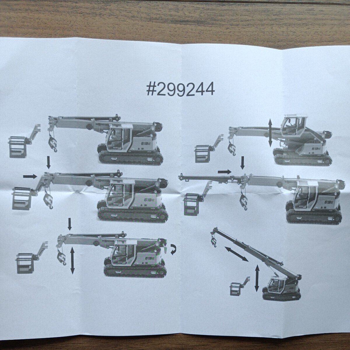 1/50 ROS製 SENNEBOGEN 613 E WITH CRAWLERS Crawler Telescopic Crane No.299244 ゼネボーゲン クローラクレーン_画像9