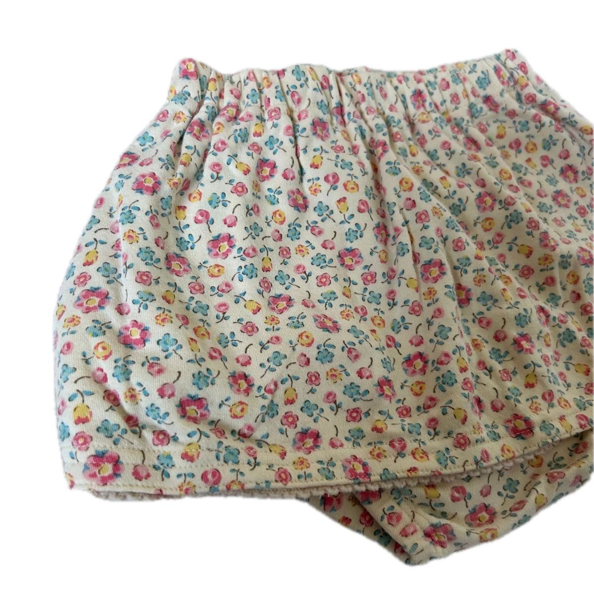【OSHKOSH】70cm 女の子 キャミソール スカッツ 2点セット まとめ売り 花模様 総柄 パンツ付き スカート  コットン