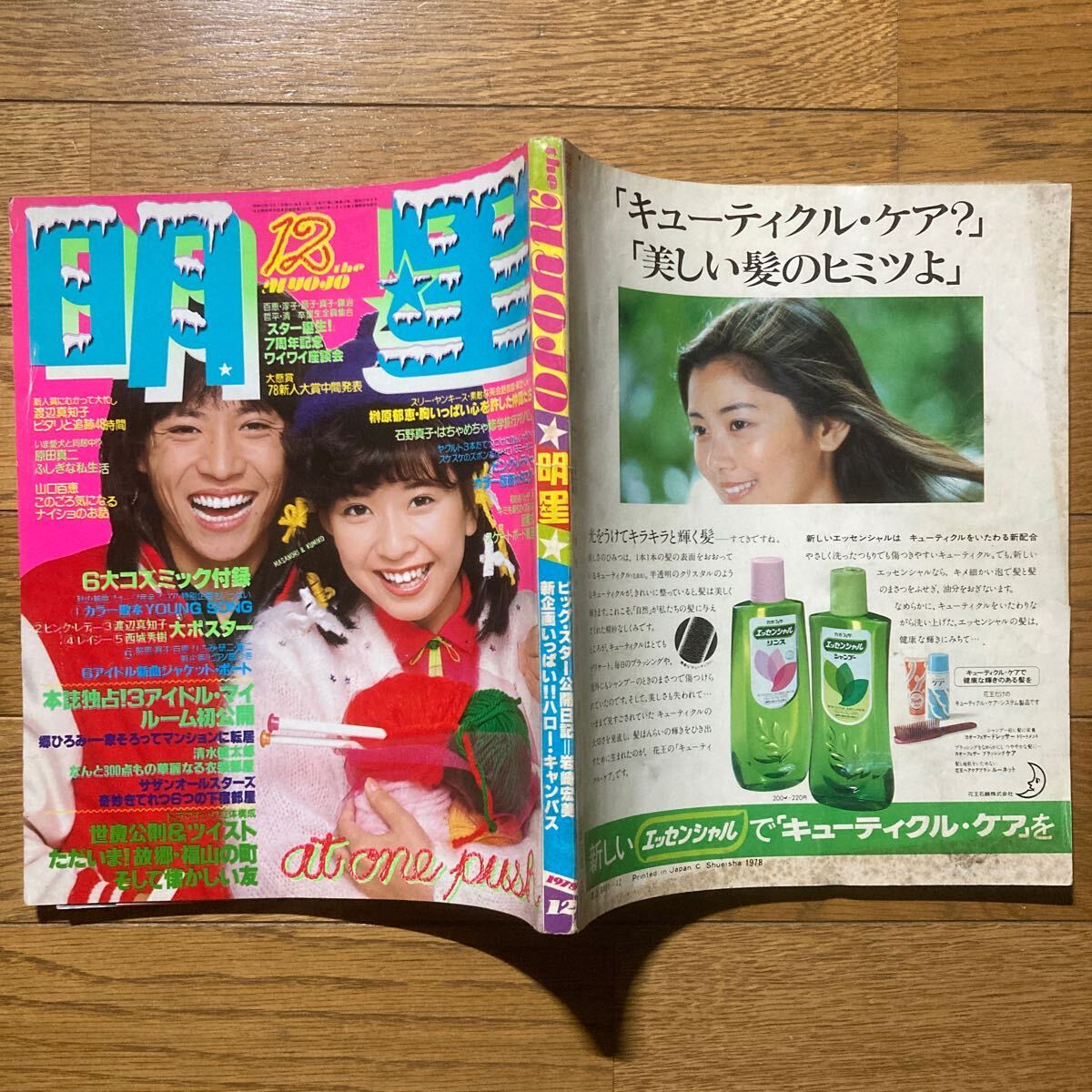 明星 1978年12月号 山口百恵 西城秀樹 桜田淳子 ツイスト　原田真二　渡辺真知子　ピンクレディー　大場久美子　サザンオールスターズ_画像10