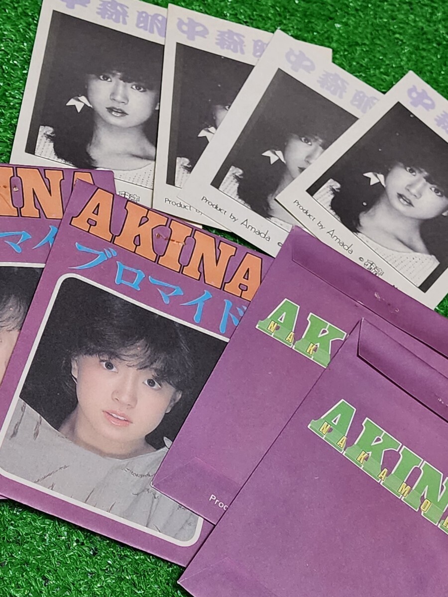  Nakamori Akina 80 годы дагаси магазин жребий фотографии звезд . звук Amada карта ..AKINA debut девушка A Second * Rav подлинная вещь ⑦