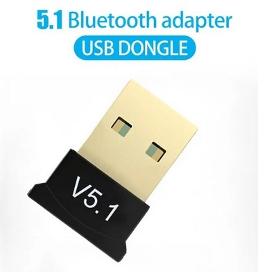 送料無料 Bluetooth 5.1 USBアダプター バルク ドングル レシーバー ブルートゥース コンパクト 小型 ワイヤレス 無線 Windows10/11対応の画像1