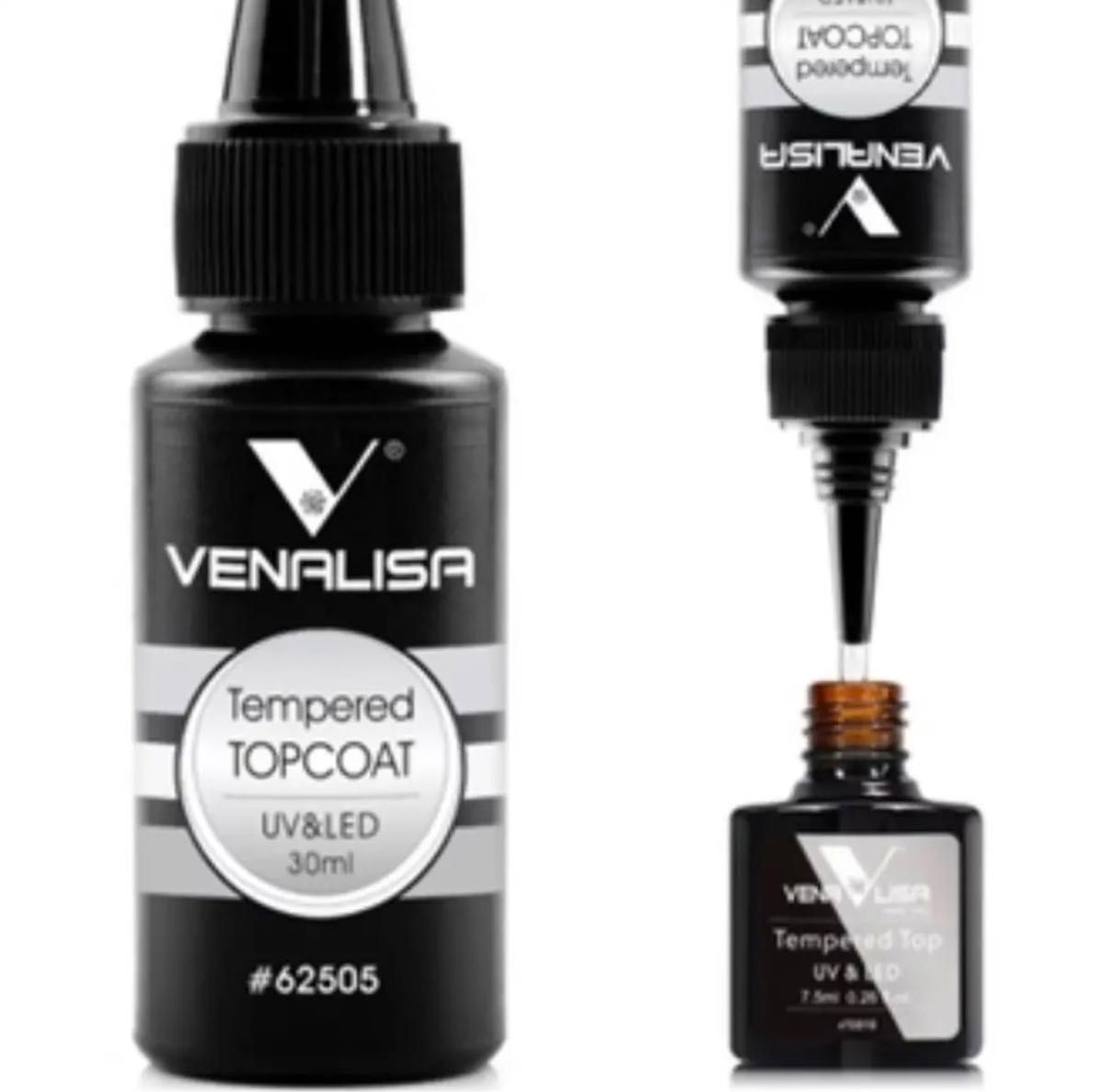 大容量　高品質　ダイヤモンド ノンワイプ トップコートジェル：ジェルネイル１本：tempered Top Gel，VENALISA