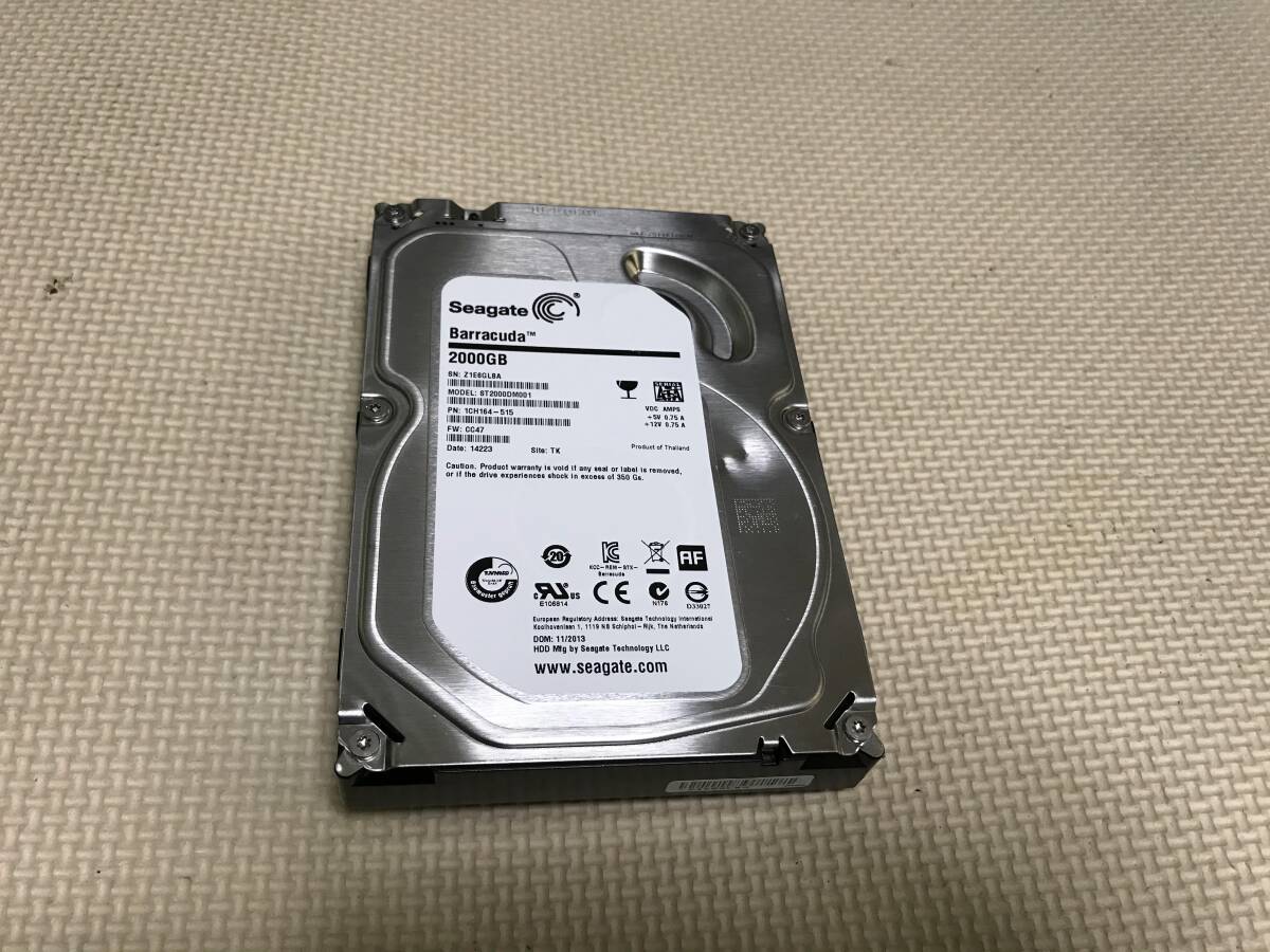 M2373 Seagate Barracuda ST2000DM001 2TB 7200rpm 3.5インチ 全国送料無料の画像1