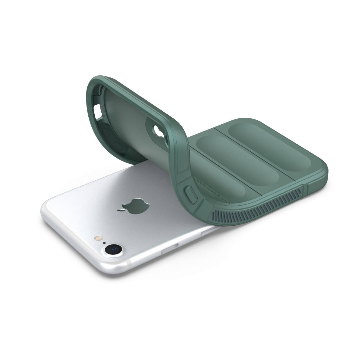C 在庫処分 緑 iPhone SE3 (2022) iPhone SE 第3世代 ケース 耐衝撃 カバー アイフォン 保護 米軍 丈夫 超頑丈 ソフト シリコン アップル_画像2