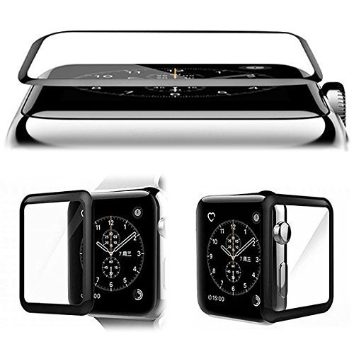 3D 38mm 3 шт. комплект Apple Watch тонировка стёкол пленкой Apple часы 38 мм искривление поверхность покрытие жидкокристаллический экран защита наклейка сиденье Glass Film 9H
